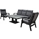 AVH-Collectie Showroommodel Vegas stoel bank dining loungeset 4 delig verstelbaar aluminium