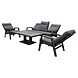 AVH-Collectie Showroommodel Vegas stoel bank dining loungeset 4 delig verstelbaar aluminium