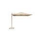 Platinum Challenger T2 premium parasol 300x300 cm teak champagne met 90kg voet en hoes