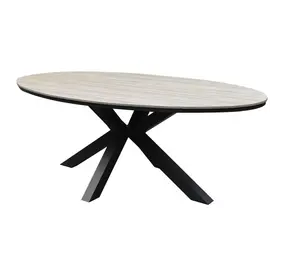 AVH-Collectie Showroommodel Salvador dining tuintafel ovaal 220x115xH75 cm polywood