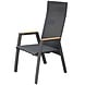 AVH-Collectie Showroommodel Nancy dining tuinstoel aluminium teak antraciet ( set van 4)
