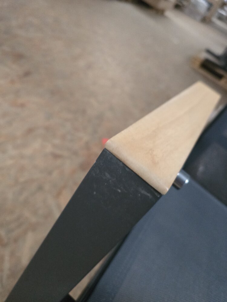 AVH-Collectie Showroommodel Nancy dining tuinstoel aluminium teak antraciet ( set van 4)