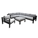 AVH-Collectie Showroommodel Almeria hoek loungeset 6-delig aluminium antraciet