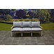 AVH-Collectie Showroommodel Porto stoel-bank loungeset 2-delig wit aluminium teak
