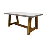 AVH-Collectie Showroommodel Veltis dining tuintafel 180x90xH77 cm acacia – polystone blad