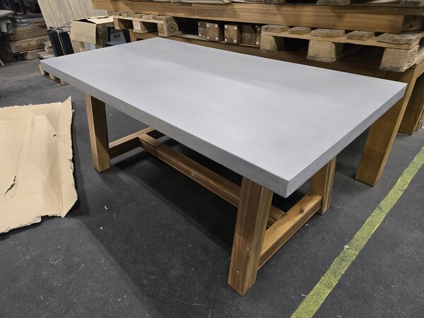 AVH-Collectie Showroommodel Veltis dining tuintafel 180x90xH77 cm acacia – polystone blad