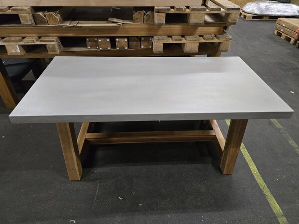 AVH-Collectie Showroommodel Veltis dining tuintafel 180x90xH77 cm acacia – polystone blad