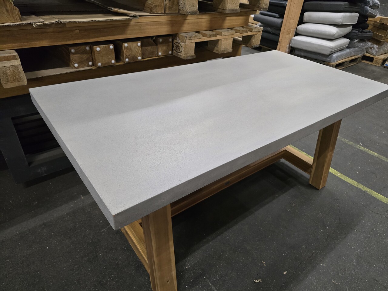 AVH-Collectie Showroommodel Veltis dining tuintafel 180x90xH77 cm acacia – polystone blad