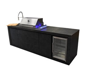 AVH-Collectie Emberhaus Bar en Grill buitenkeuken 263x70xH120 cm grijs