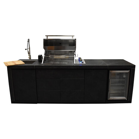 AVH-Collectie Emberhaus Bar en Grill buitenkeuken 263x70xH120 cm grijs