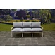 AVH-Collectie Showroommodel Porto stoel-bank loungeset 3-delig wit aluminium teak