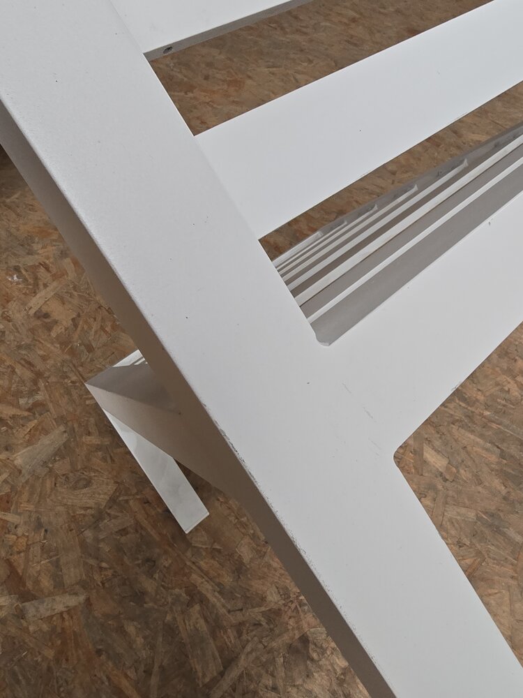 AVH-Collectie Showroommodel Fabri hoek loungeset 5 delig aluminium wit