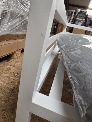 AVH-Collectie Showroommodel Fabri hoek loungeset 5 delig aluminium wit