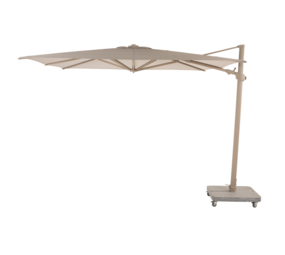4 Seasons Outdoor Siesta premium zweefparasol 300x300 cm latte frame sand 4 Seasons Outdoor