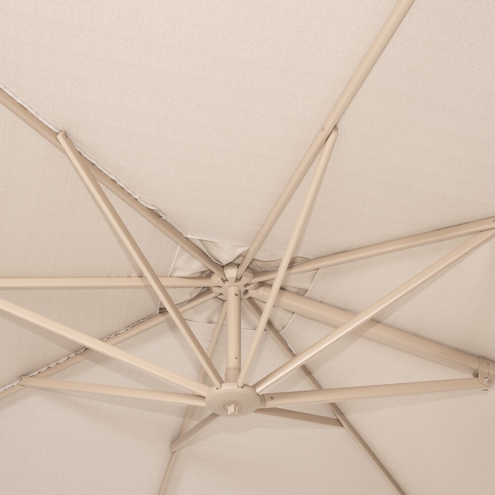 4 Seasons Outdoor Siesta premium zweefparasol 300x300 cm latte frame sand 4 Seasons Outdoor 4 Seasons Outdoor Siesta premium zweefparasol 300x300 cm latte frame sand 4 Seasons Outdoor