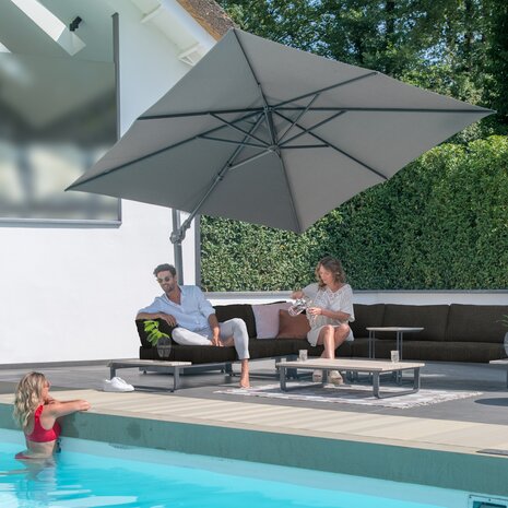 4 Seasons Outdoor Siesta premium zweefparasol 300x300 cm charcoal 4 Seasons Outdoor 4 Seasons Outdoor Siesta premium zweefparasol 300x300 cm charcoal 4 Seasons Outdoor