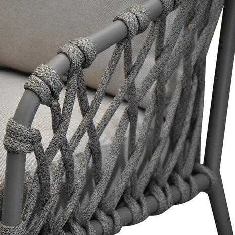 AVH-Collectie Showroommodel Monte Rosa 2-zits loungebank naturel bruin rope