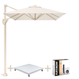 Platinum Voyager T1 zweefparasol 300x200 cm sandstone ivoor met zandkleur 90 kg voet en hoes Platinum Voyager T1 zweefparasol 300x200 cm sandstone ivoor met zandkleur 90 kg voet en hoes