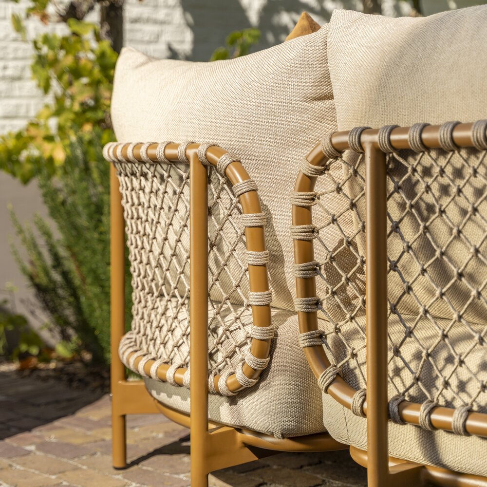 4 Seasons Outdoor Martinique chaise longue loungeset 2 delig amber rope 4 Seasons Outdoor