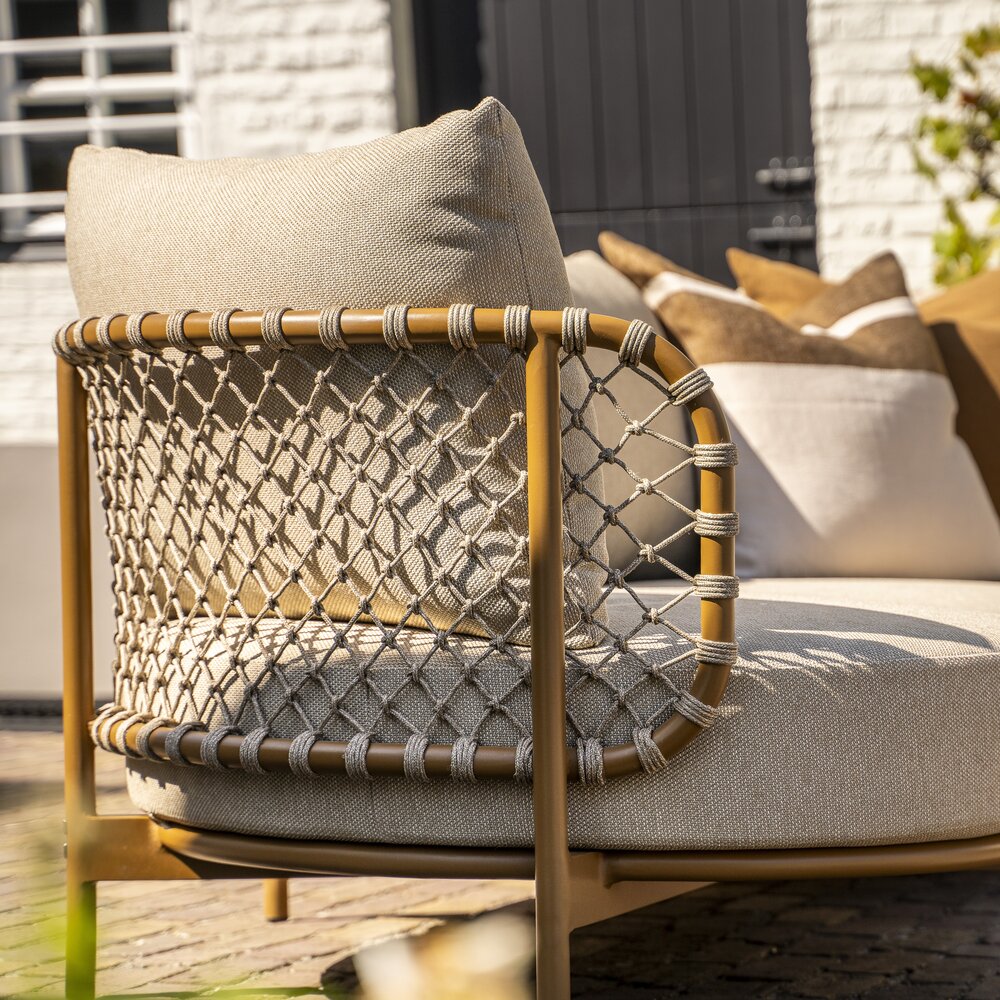 4 Seasons Outdoor Martinique chaise longue loungeset 2 delig amber rope 4 Seasons Outdoor
