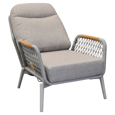 AVH-Collectie Monza stoel bank dining loungeset 5 delig verstelbaar latte rope