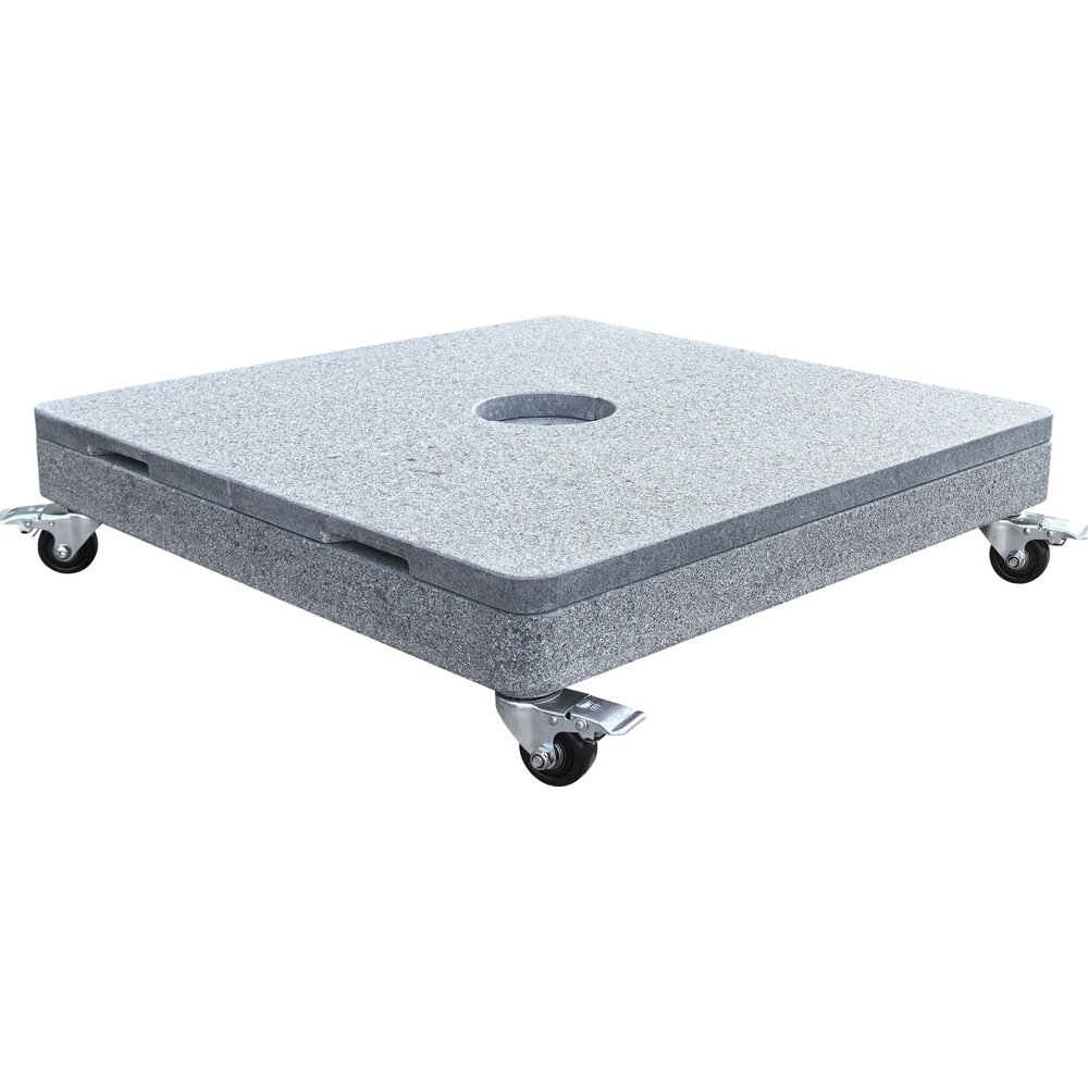 AVH-Collectie AVH parasolvoet 170 kg Hacienda / Siesta met 4 wielen robuust graniet (6,4x6,4) AVH-Collectie AVH parasolvoet 170 kg Hacienda / Siesta met 4 wielen robuust graniet (6,4x6,4)