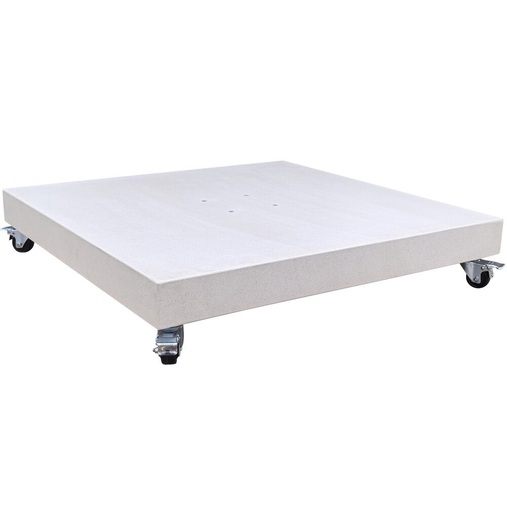 AVH-Collectie AVH parasolvoet 120 kg met 4 wielen zand graniet AVH-Collectie AVH parasolvoet 120 kg met 4 wielen zand graniet