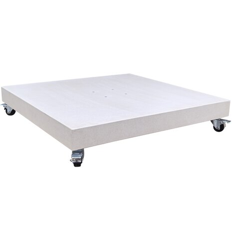 AVH-Collectie AVH parasolvoet 120 kg met 4 wielen zand graniet AVH-Collectie AVH parasolvoet 120 kg met 4 wielen zand graniet