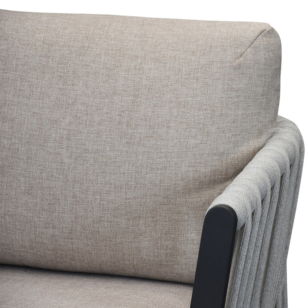 AVH-Collectie Showroommodel Palermo loungeset 2 delig antraciet rope