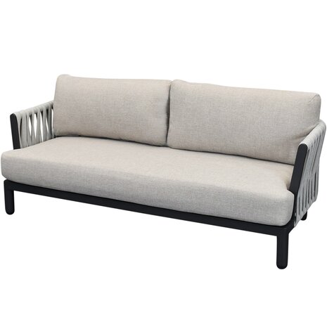 AVH-Collectie Showroommodel Palermo loungeset 2 delig antraciet rope