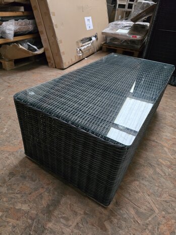 AVH-Collectie Showroommodel Mambo XL lounge tuintafel 120x60xH45 cm antraciet