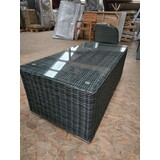 AVH-Collectie Showroommodel Mambo XL lounge tuintafel 120x60xH45 cm antraciet