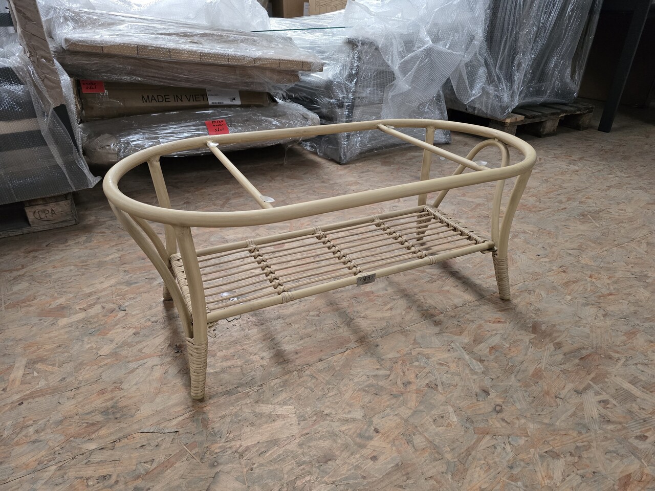 AVH-Collectie Showroommodel Lenco lounge tuintafel ovaal 100