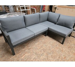 AVH-Collectie Showroommodel Fabri chaise longue loungeset 2 delig aluminium antraciet