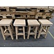 AVH-Collectie Showroommodel Boomstam bar kruk 40x40xH114 cm ( set van 4)