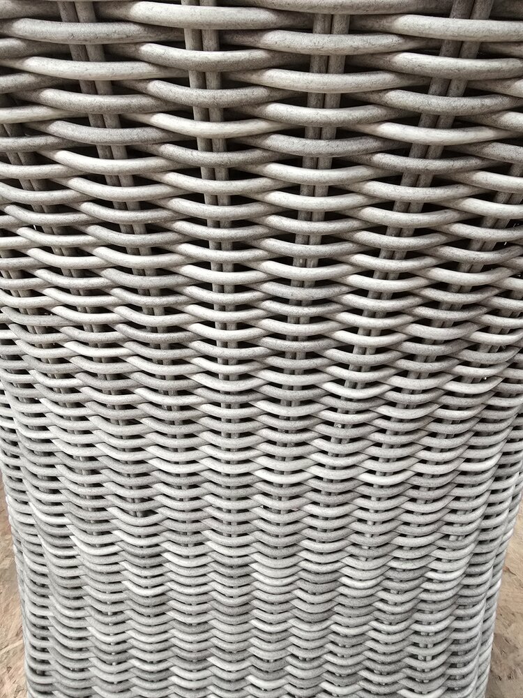 AVH-Collectie Showroommodel 1 x Darwin robuust dining tuinstoel 8 mm licht grijs