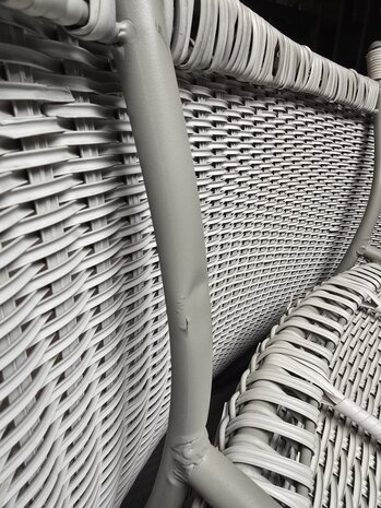 AVH-Collectie Showroommodel Bilbao hoek dining loungeset 7-delig wit grijs