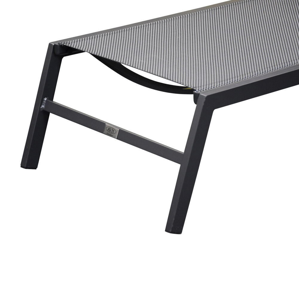 AVH-Collectie Showroommodel Hetty ligbed aluminium antraciet verstelbaar