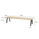 Taste 4SO Showroommodel Ambassador low dining tuintafel 280x100xH69 cm teak Taste 4SO
