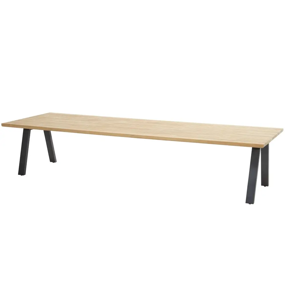 Taste 4SO Showroommodel Ambassador low dining tuintafel 280x100xH69 cm teak Taste 4SO