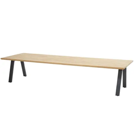 Taste 4SO Showroommodel Ambassador low dining tuintafel 280x100xH69 cm teak Taste 4SO
