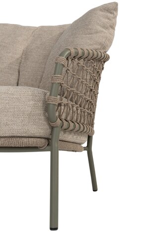 4 Seasons Outdoor Showroommodel Jura 3-zits bank olive groen 4 Seasons Outdoor