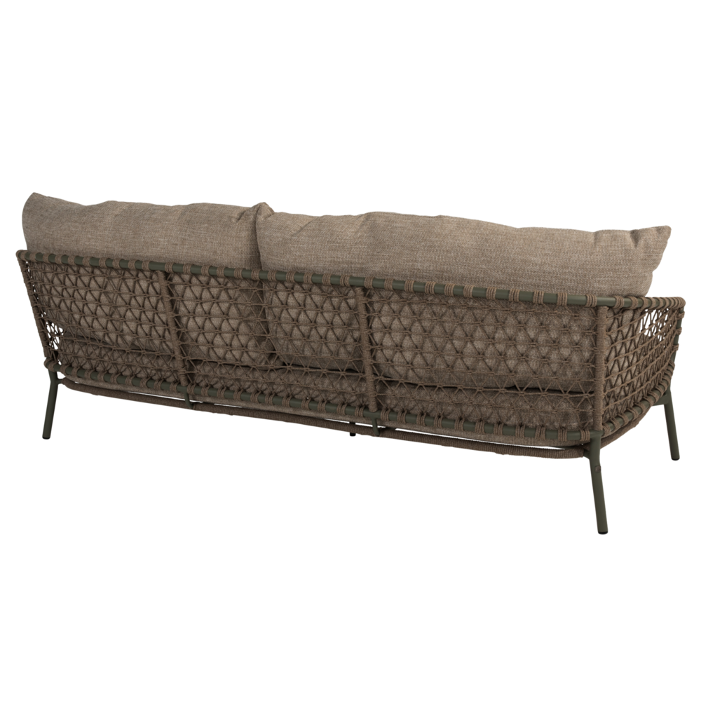 4 Seasons Outdoor Showroommodel Jura 3-zits bank olive groen 4 Seasons Outdoor