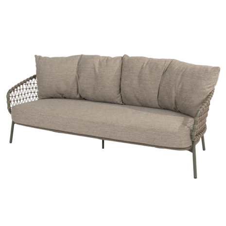 4 Seasons Outdoor Showroommodel Jura 3-zits bank olive groen 4 Seasons Outdoor