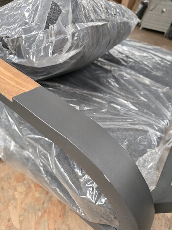 AVH-Collectie Showroommodel Kota hoek loungeset 5 delig aluminium antraciet