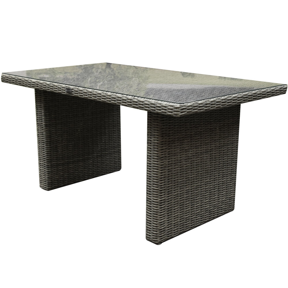 AVH-Collectie Showroommodel Ibiza XL stoel-bank loungeset 6-delig verstelbaar grijs