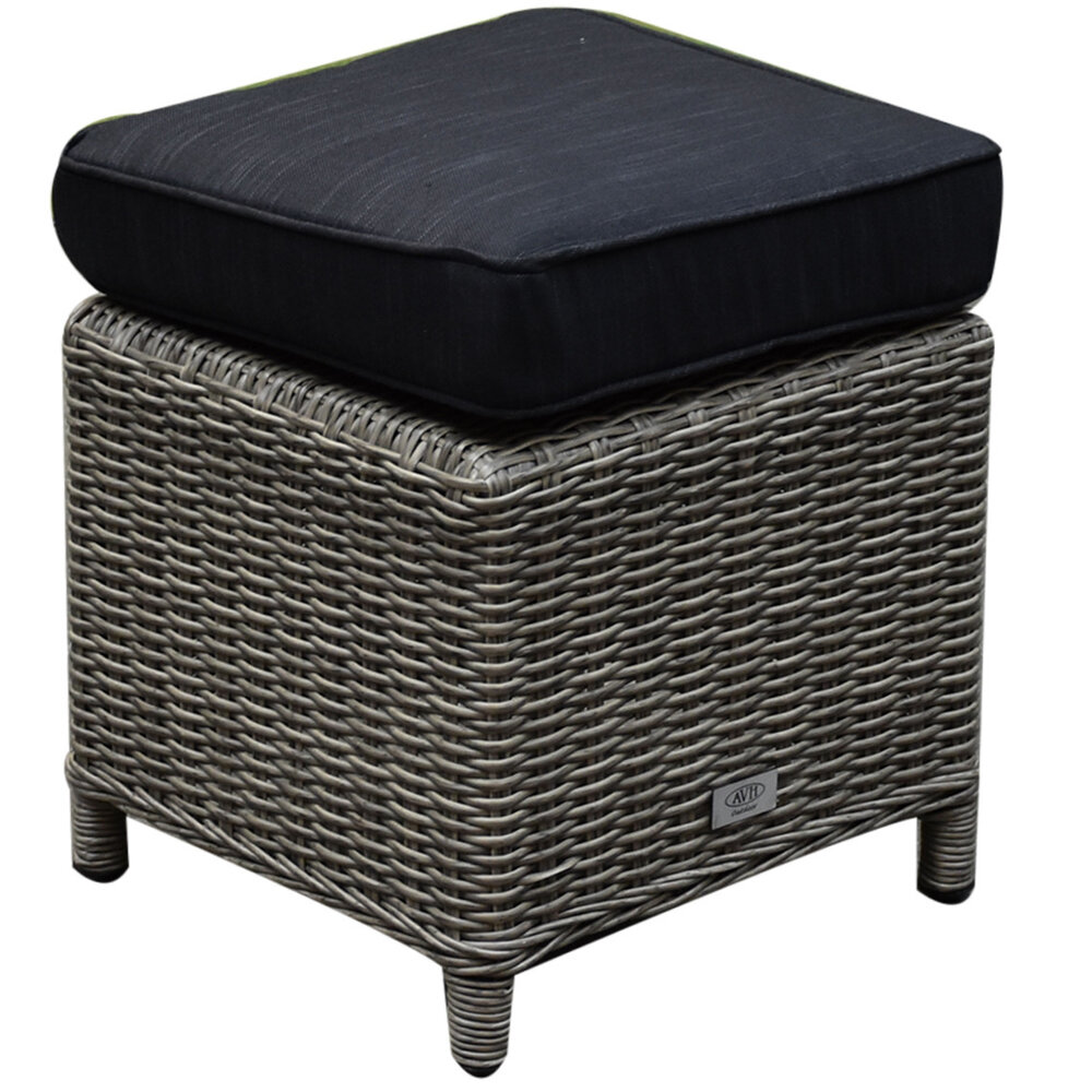 AVH-Collectie Showroommodel Ibiza XL stoel-bank loungeset 6-delig verstelbaar grijs