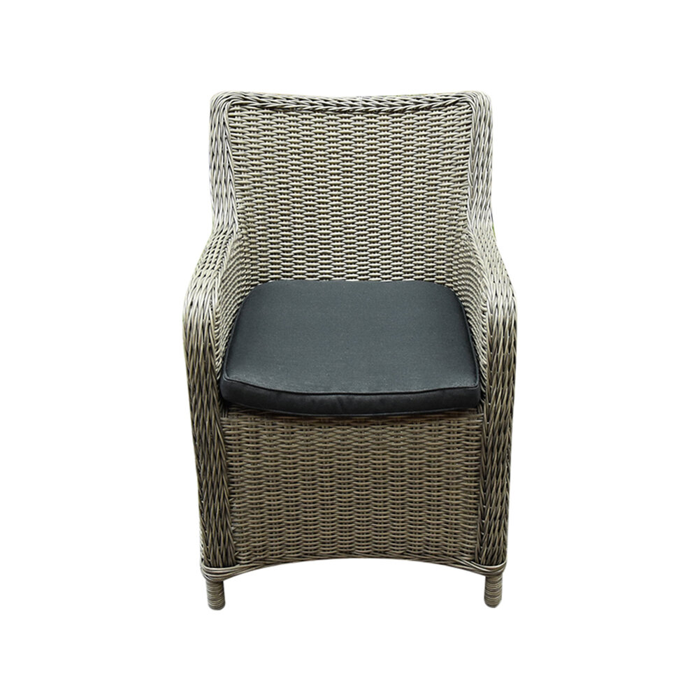 AVH-Collectie Showroommodel Bilbao dining tuinstoel grijs ( set van 4)