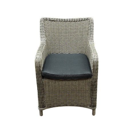 AVH-Collectie Showroommodel Bilbao dining tuinstoel grijs ( set van 4)