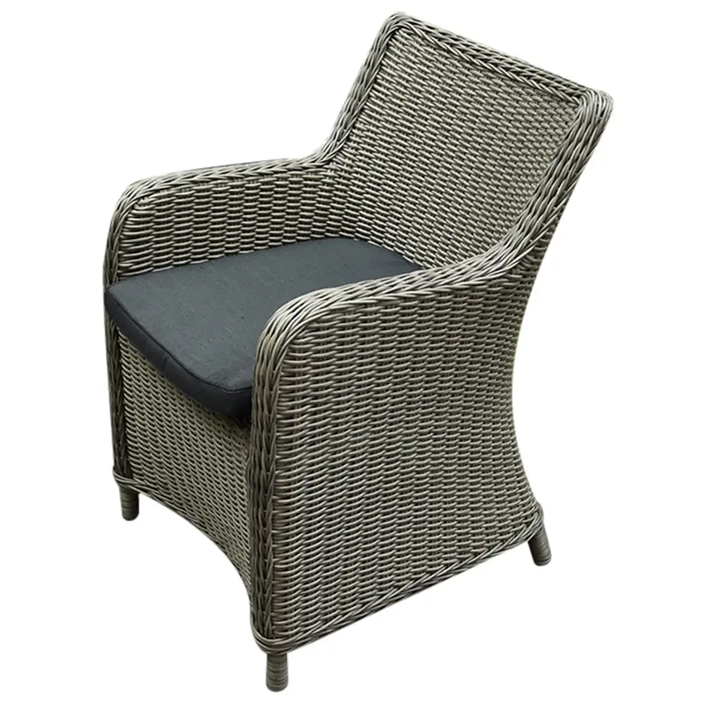 AVH-Collectie Showroommodel Bilbao dining tuinstoel grijs ( set van 4)